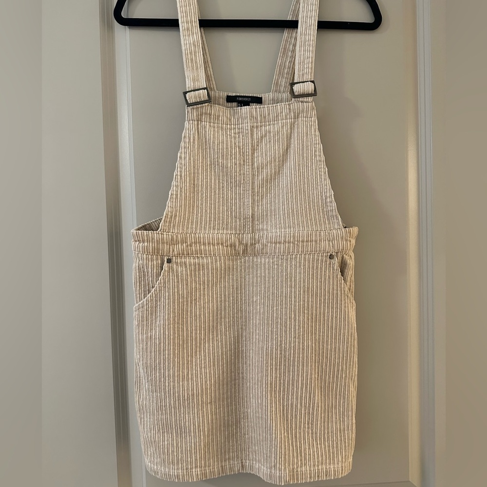 CORDUROY OVERALL DRESS